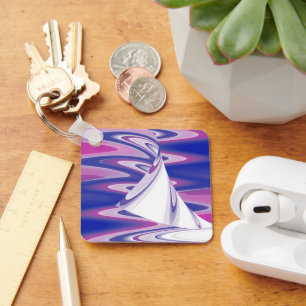 Porte-clés Ondes tournantes