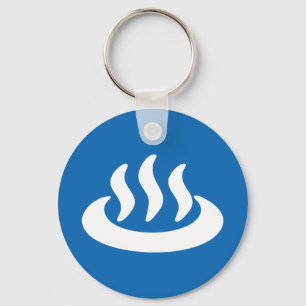 Porte-clés Onsen ♨ Hot Spring 温 泉 Japonais