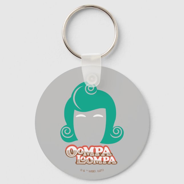 Porte-clés Oompa Loompa Graphique de cheveux (Recto)