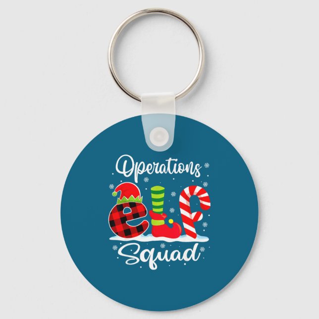 Porte-clés Operations Elf Squad Christmas Manager Matching X- (Recto)