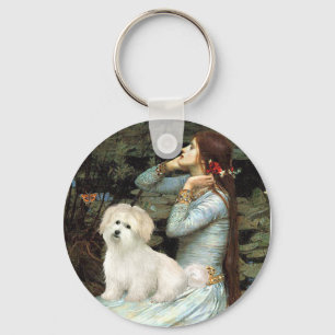 Porte-clés Ophelia assise - Coton de Tulear 7