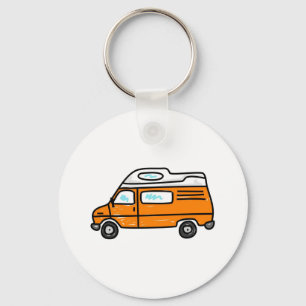 Porte-clés Orange Campervan