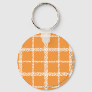 Porte-clés Orange de plaid