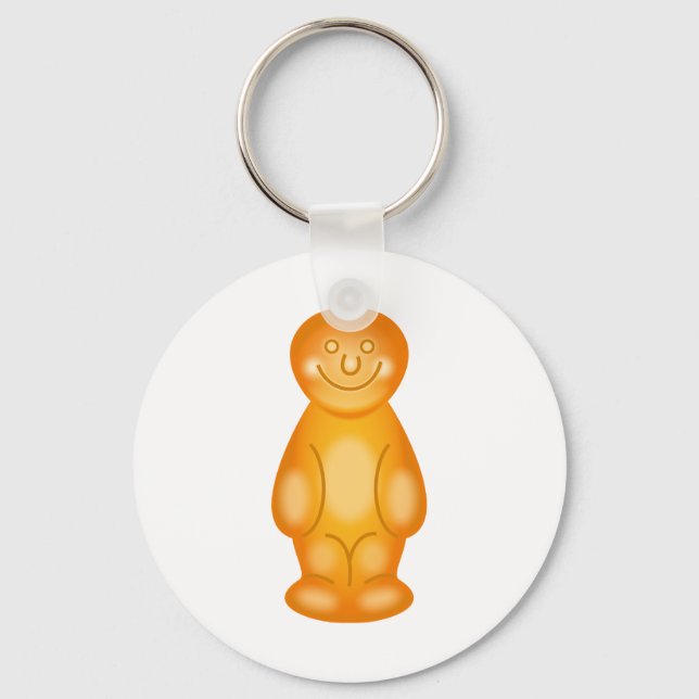 Porte-clés Orange Jelly Baby (Recto)