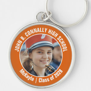 Porte-clés Orange Marching Band Photo High School Spirit