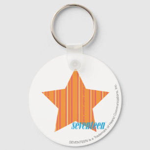 Porte-clés Orange mince 4 de rayures