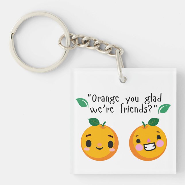 PORTE-CLÉS ORANGE QUOTE (Devant)
