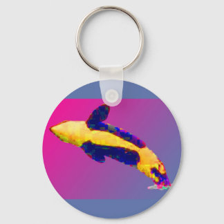 Porte-clés Orca Killer Whale Breach dans des couleurs vives
