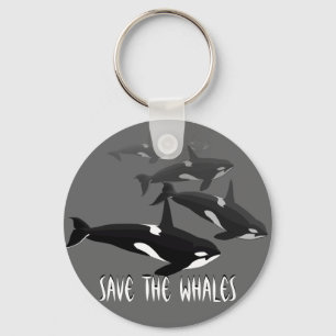 Porte-clés Orca Whale Porte - clé Cadeaux d'art personnalisé
