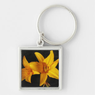 Porte-clés Orchidée jaune
