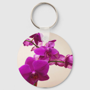 Porte-clés Orchidée rose