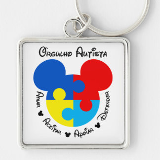 Porte-clés Orgueil Autistique Mickey Puzzle