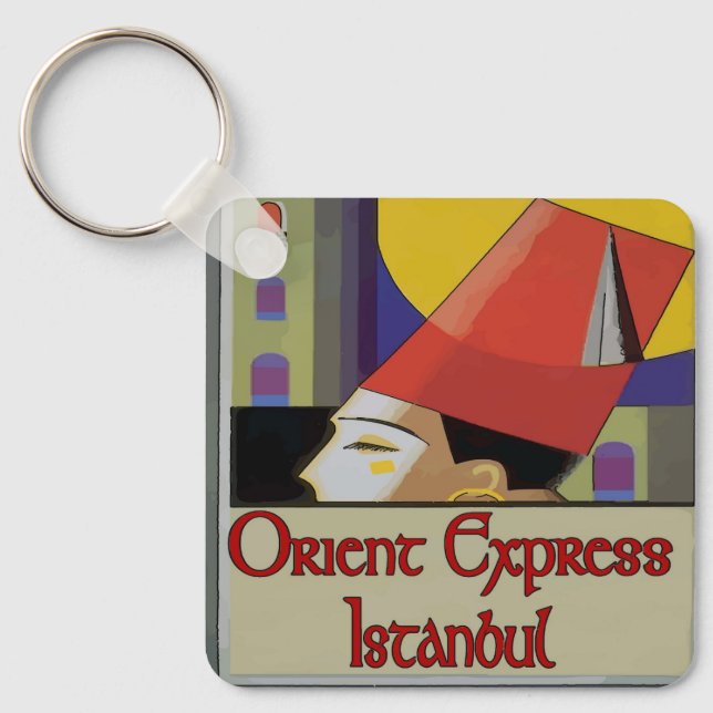 Porte-clés Orient Express Istanbul, clé ou bagage (Recto)