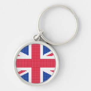 Porte-clés Original cross-stitch design Union Jack