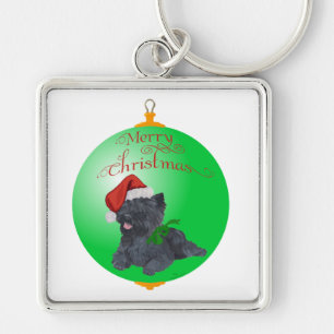 Porte-clés Ornements de Noël Terrier Cairn