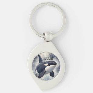Porte-clés Orque Vagues orageuses, Personnalisé