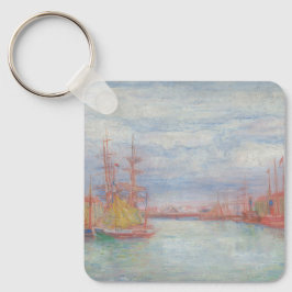 Porte-clés Ostende Harbour par James Ensor (1900)