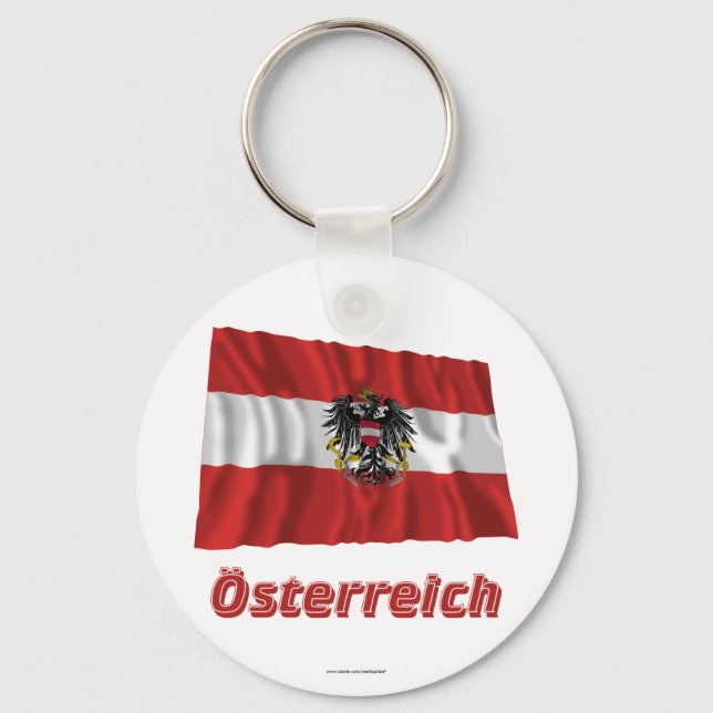 Porte-clés Österreich Fliegende Dienstflagge, nom de deutsche (Recto)