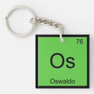 Porte-clés Oswaldo Nom Chimie Élément Tableau Périodique