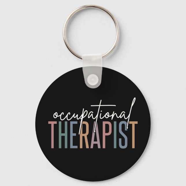Porte-clés OT ergothérapeute | Thérapie professionnelle (Recto)