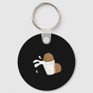 Porte-clés Ouais je peux tremper du lait et des biscuits Cook