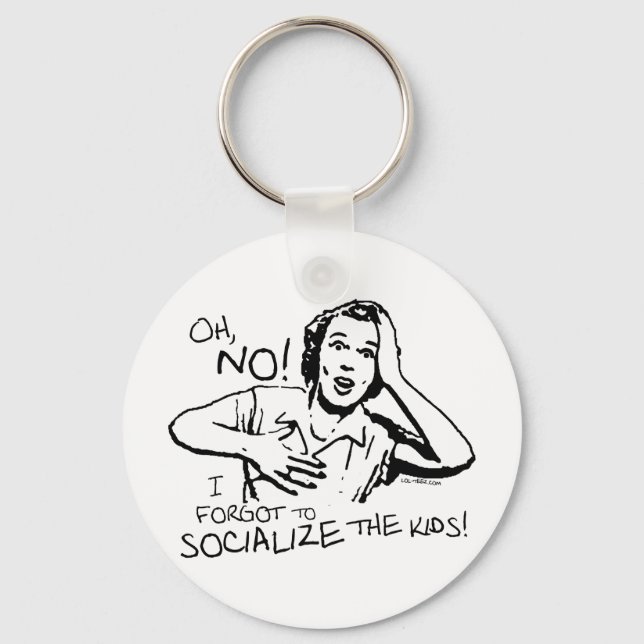 Porte-clés Oublié la socialisation (Recto)