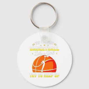 Porte-clés Oui, je joue au basket-ball comme une fille