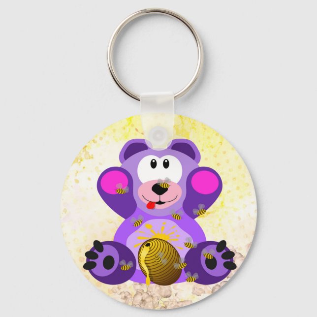 Porte-clés Ours bleu (Recto)