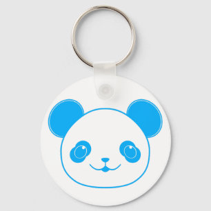 Porte-clés Ours bleu Kawaii Panda