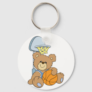 Porte-clés Ours de basket adorable