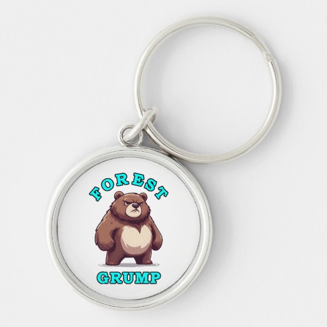 Porte-clés Ours Drôle (Devant)