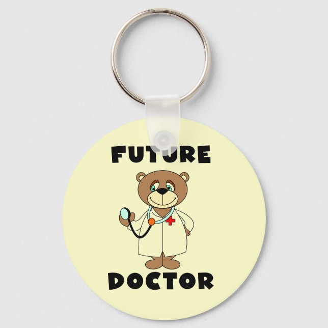 Porte-clés Ours Futur Docteur Tshirts et cadeaux (Recto)