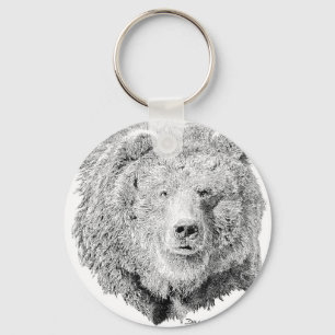 Porte-clés Ours grizzli