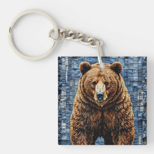 Porte-clés Ours grizzly
