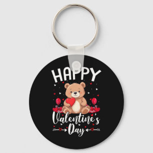 Porte-clés Ours Joyeuse Saint-Valentin Ours Mignon Avec Des C