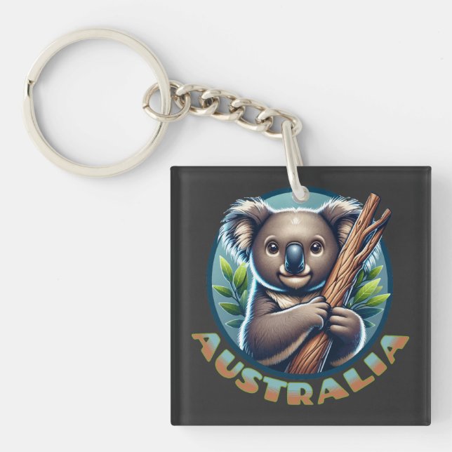 Porte-clés Ours Koala australien (Devant)