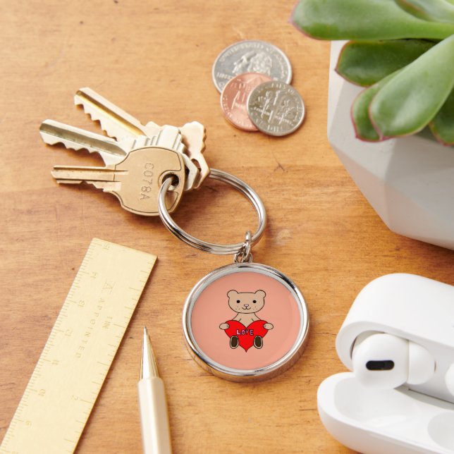 Porte-clés Ours Mignon (Bureau)