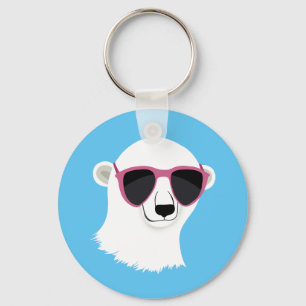 Porte-clés Ours polaire cool