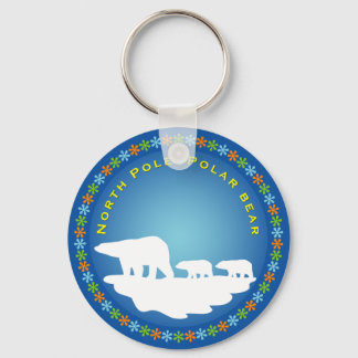 Porte-clés Ours polaire sur glace