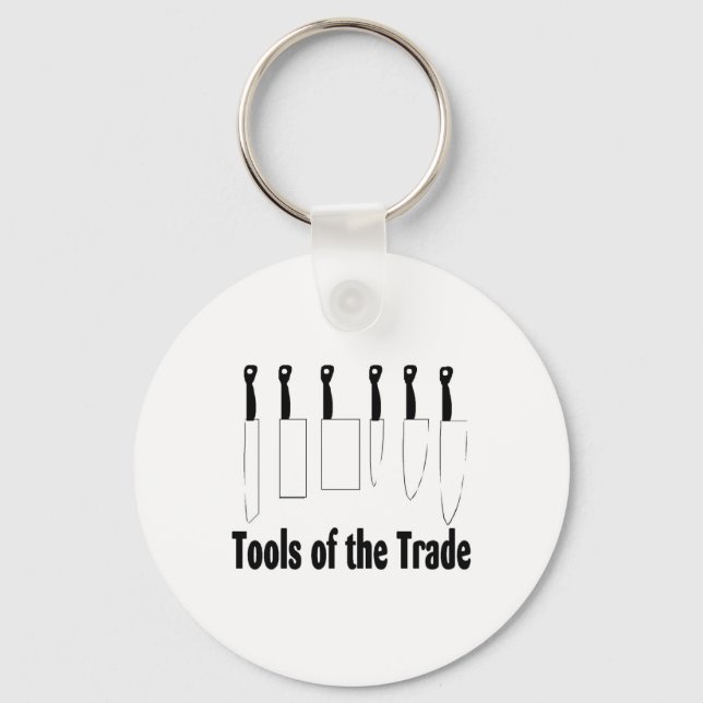 Porte-clés Outils de chef des couteaux de commerce (Recto)