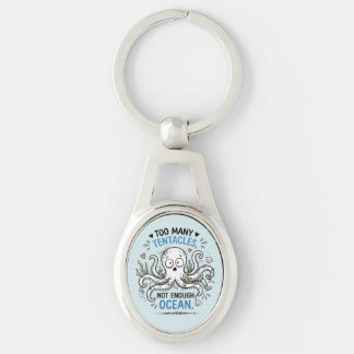 Porte-clés ovale Ocean Lover Trop de Tentacules