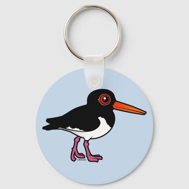 Porte-clés Oystercatcher Pied Birdorable (Recto)