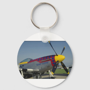 Porte-clés P51 Mustang, cône/hélice du nez montrant l'art du