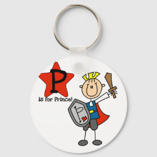 Porte-clés P est pour Prince Tshirts et Cadeaux