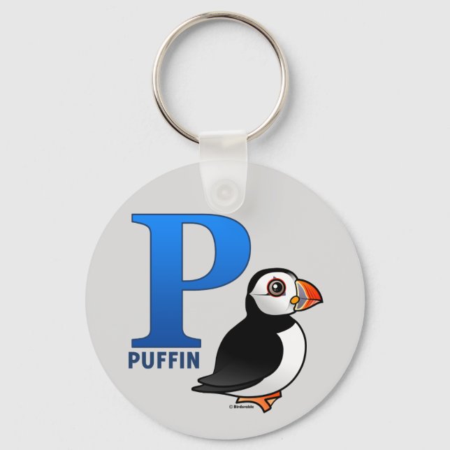 Porte-clés P est pour Puffin (Recto)