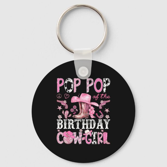 Porte-clés P P Of The Birthday Cow-girl Nk Disco Rodeo P P  (Recto)