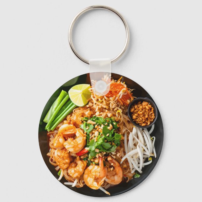 Porte-clés Pad Thai Noodle Dish Themed Promotional  (Recto)