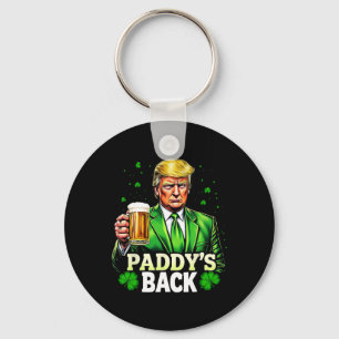 Porte-clés Paddy's Back Trump Bière Shamrock L