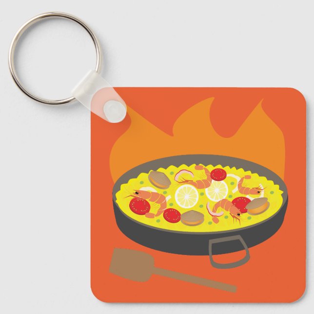 Porte-clés Paella (Recto)