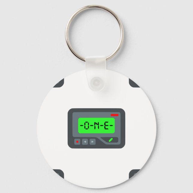 Porte-clés pager émoji (Recto)